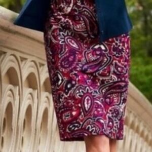 Women's Talbots Piccadilly Pencil Skirt, Cotton, Lined, Summer, Business, Sz 12P